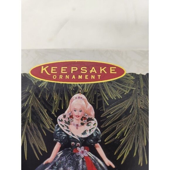 Vintage 1995 Hallmark Keepsake Holiday Barbie Collector Ornament Christmas Decor - Picture 3 of 7